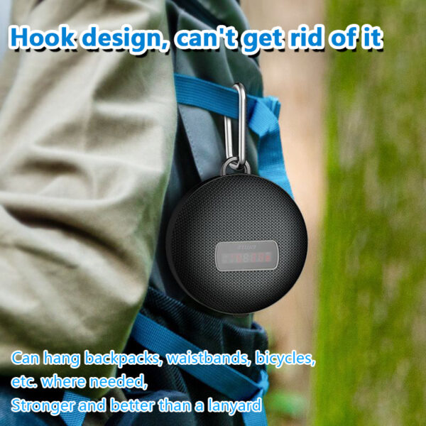 8W High Power Bicycle LED Digital Display Wireless Bluetooth Speaker Portable Outdoor Column IPX7 Waterproof Subwoofer Hand Free - Image 3