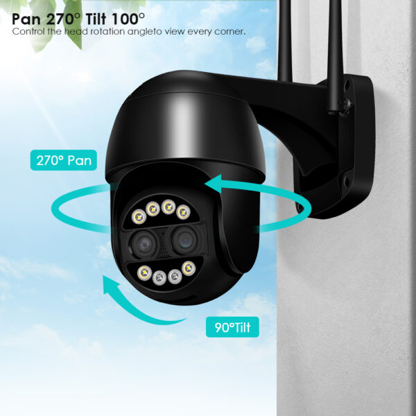 ANBIUX 8MP PTZ IP Camera 8x Zoom Dual-Lens Human Detect CCTV Camera 4MP Smart Home Outdoor Wifi Surveillance Camera ICSEE - Image 3