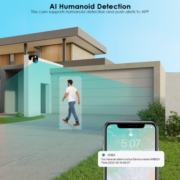 ANBIUX 8MP PTZ IP Camera 8x Zoom Dual-Lens Human Detect CCTV Camera 4MP Smart Home Outdoor Wifi Surveillance Camera ICSEE - Image 4