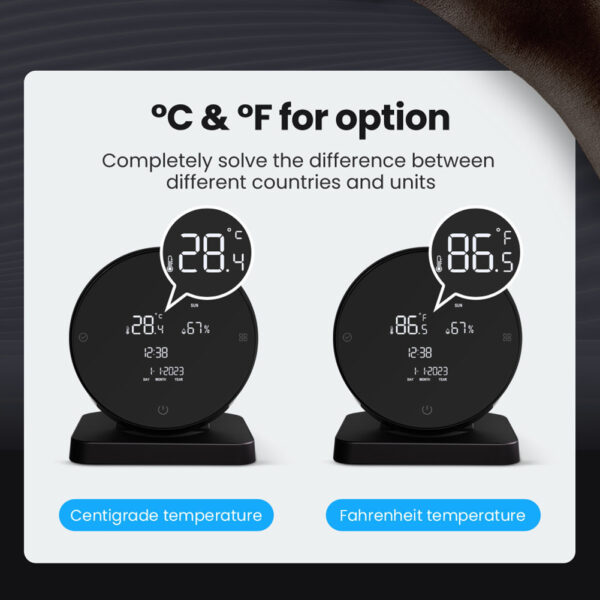 WiFi Tuya Smart Temperature Humidity Sensor Work with Alexa Google Home IR Remote Control Hygrometer Thermometer - Image 4