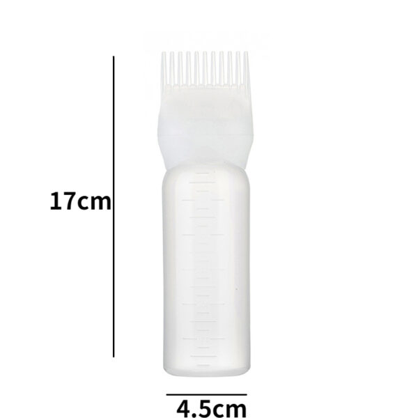 120ml Multicolor Plastic Hair Dye Refillable Bottle Applicator Comb Dispensing Salon Hair Coloring Hairdressing Styling Tool - Image 4