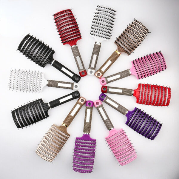 Hair Brush Scalp Massage Comb Hairbrush Bristle&Nylon Women Wet Curly Detangle Hair Brush for Salon Hairdressing Styling Tools - Image 3