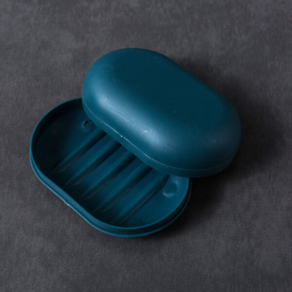 Soap Dish with Lid Oval Soap Box Super Sealed Storage Box Waterproof Travel Home Bathroom Soap Storage Box Plastic Soap Box - Image 3