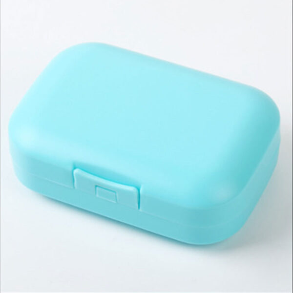 Waterproof Soap Box Multifunctional Convenient Candy Color Waterproof Drain Box Daily Necessities Portable Soap Dish With Lid - Image 6