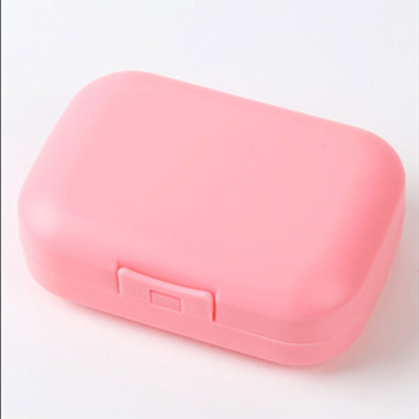 Waterproof Soap Box Multifunctional Convenient Candy Color Waterproof Drain Box Daily Necessities Portable Soap Dish With Lid - Image 5