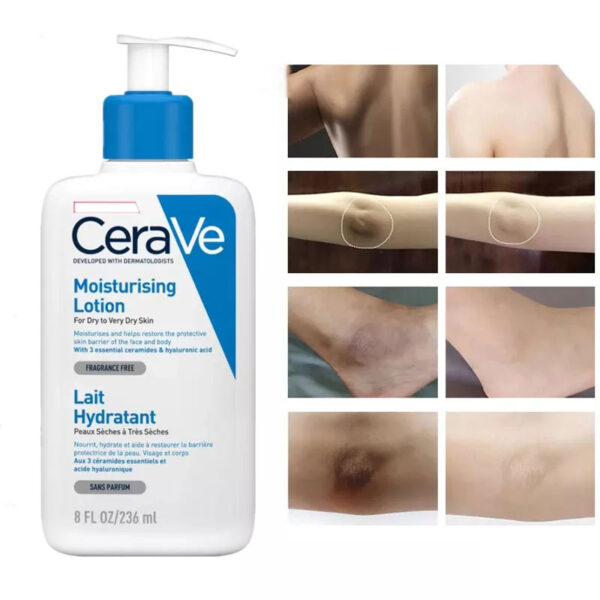 CeraVe Cleanser No Foam Facial Cleanser Amino Acid Face Moisturizing Body Lotion Whitening Cream For Dry Skin Care SA Salicylic - Image 4
