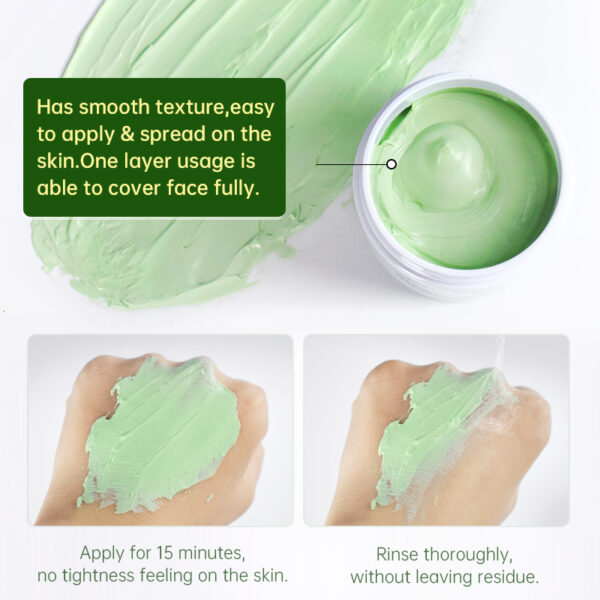 Acne Treatment Facial Mask Natural Tea Tree Pore Cleaning Blackhead Remove Oil Control Pimple Skin Care Products Face Clay Mask - Image 6