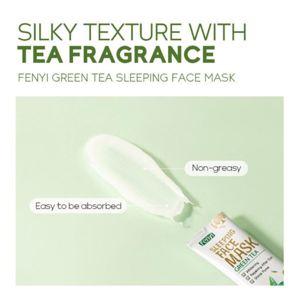 Green Tea Mask Oil Control Moisturizing Cleansing Mask Acne Atreatment Blackhead Removal Sleeping Face Mask Skin Care TSLM1 - Image 2