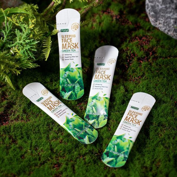 Green Tea Mask Oil Control Moisturizing Cleansing Mask Acne Atreatment Blackhead Removal Sleeping Face Mask Skin Care TSLM1 - Image 6