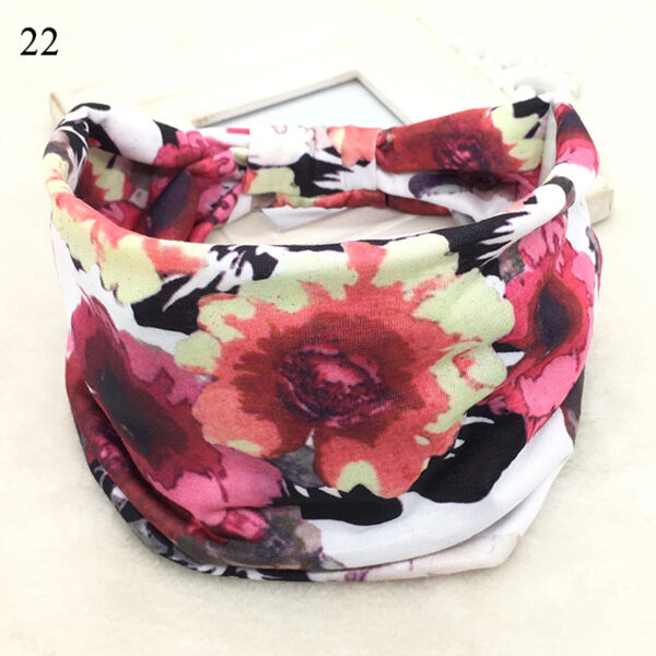 Bohemian Wide Cotton Stretch Headbands Women Headwrap Turban Headwear Bandage Hairbands Bandana Wide Headbands Hair Accessories - Image 3