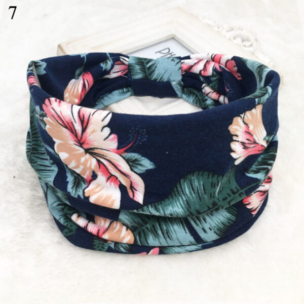 Bohemian Wide Cotton Stretch Headbands Women Headwrap Turban Headwear Bandage Hairbands Bandana Wide Headbands Hair Accessories - Image 4