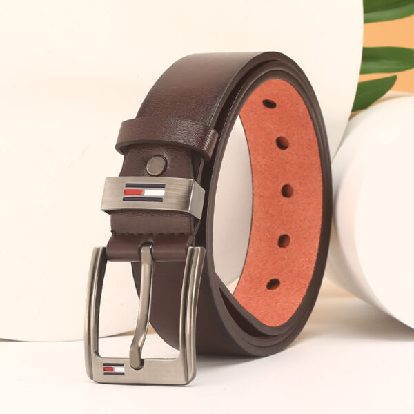 Fashion Square Buckle PU Leather Belt For Men Luxury Designer Brand Business Pants Jeans Mens Belts - Image 3