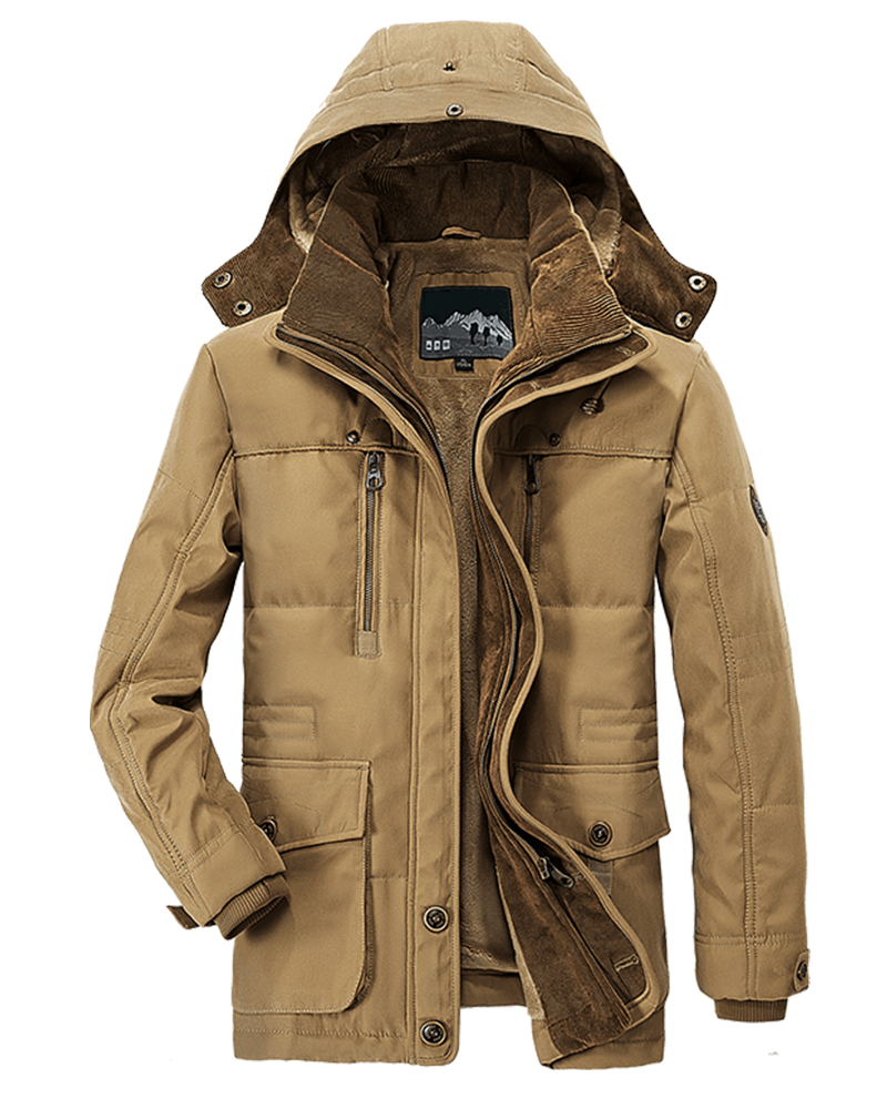 New 2021 Men's Casual Jacket Fashion Winter Parkas Male Fur Trench Thick Overcoat Heated Jackets Cotton Warm Coats Long-sleeved New 2021 Men's Casual Jacket Fashion Winter Parkas Male Fur Trench Thick Overcoat Heated Jackets Cotton Warm Coats Long-sleeved