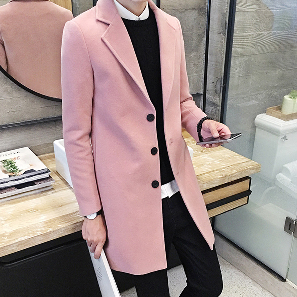 Male jacket Men's Fashion Boutique Solid Color Business Casual Woolen Coats / Male High-end Slim Jackets Men's coat 2021 Male jacket Men's Fashion Boutique Solid Color Business Casual Woolen Coats / Male High-end Slim Jackets Men's coat 2021