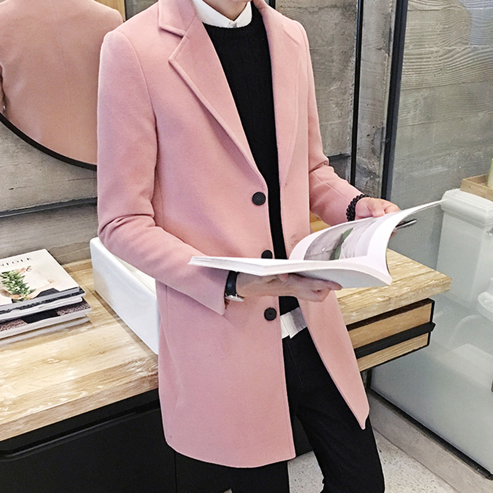 Male jacket Men's Fashion Boutique Solid Color Business Casual Woolen Coats / Male High-end Slim Jackets Men's coat 2021 Male jacket Men's Fashion Boutique Solid Color Business Casual Woolen Coats / Male High-end Slim Jackets Men's coat 2021