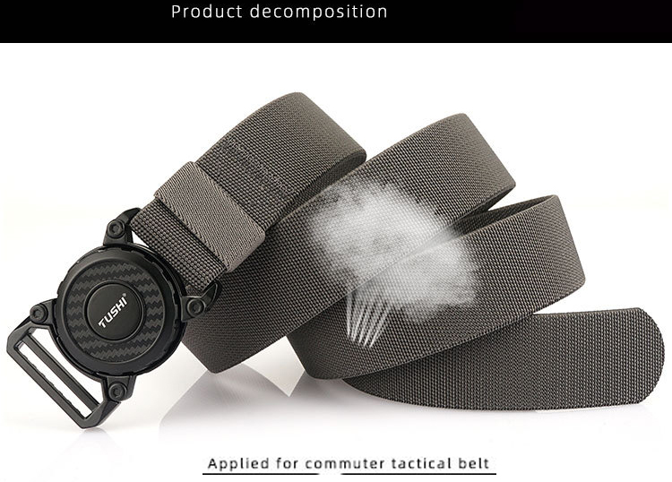 New Tactical Men's Belt Rotary Metal Pluggable Buckle Belts Nylon Jeans Pants Waist Belt Military Army Outdoor Work Belt Male