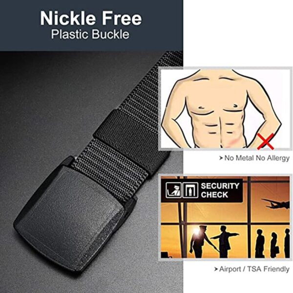 Automatic Buckle Nylon Male Army Tactical Belt Mens Military Waist Canvas Belts High Quality Strap - Image 5