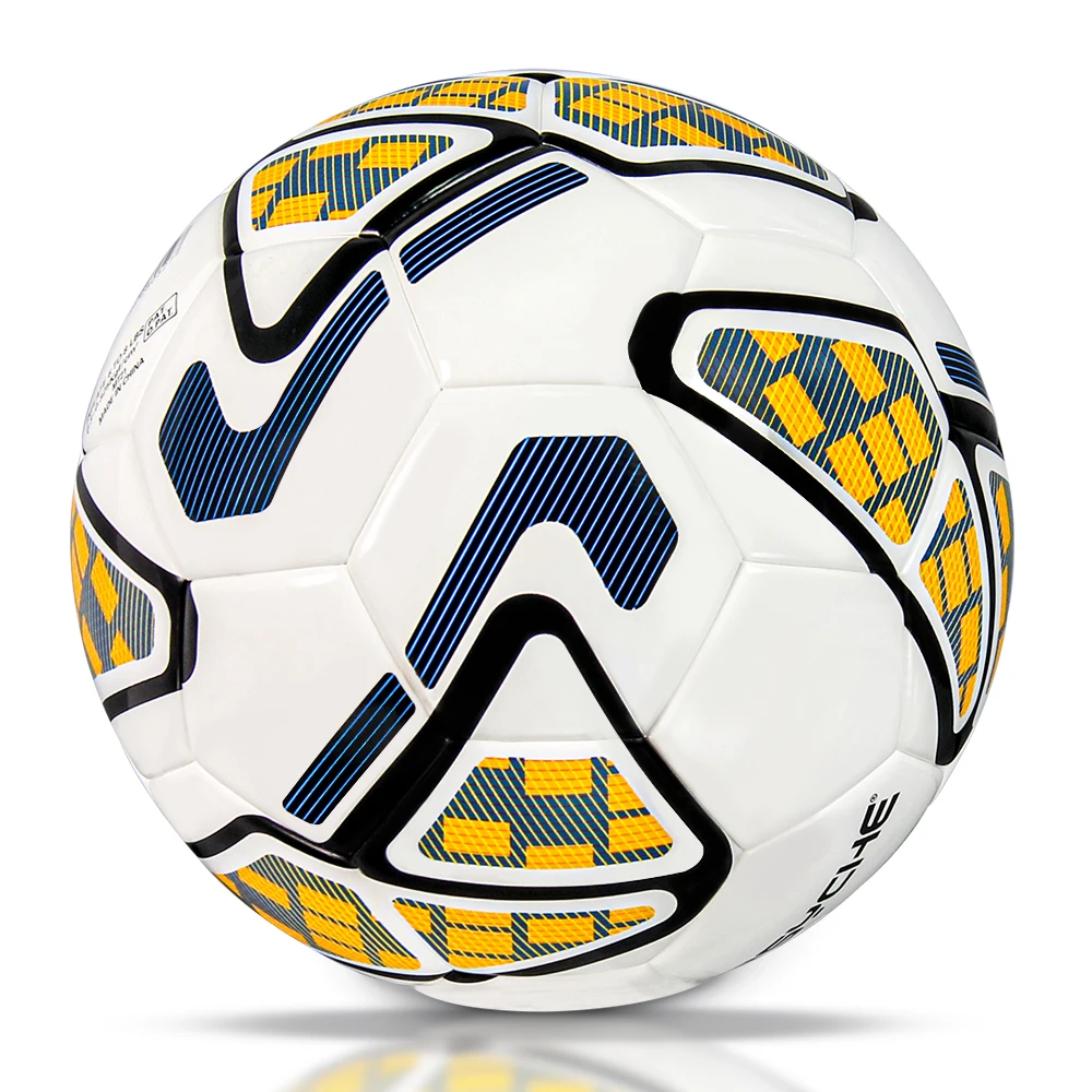 Standard Size 5 PU Leather Wear-Resistant Soccer Ball Competition Sports Training Football Waterproof Anti-Slip Footy Ball