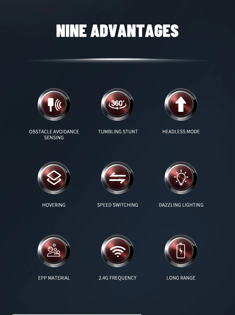 2.4G RC Aircraft with Camera Obstacle Avoidance Airplane Fighter EPP Foam Plane Remote Control Helicopter Toys For Children Gift