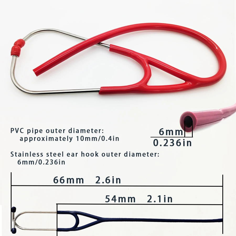HM-9260 Electronic Stethoscope Accessories Stethoscope Rubber Tube Electronic Doctor Digital Stethoscope Accessory Parts