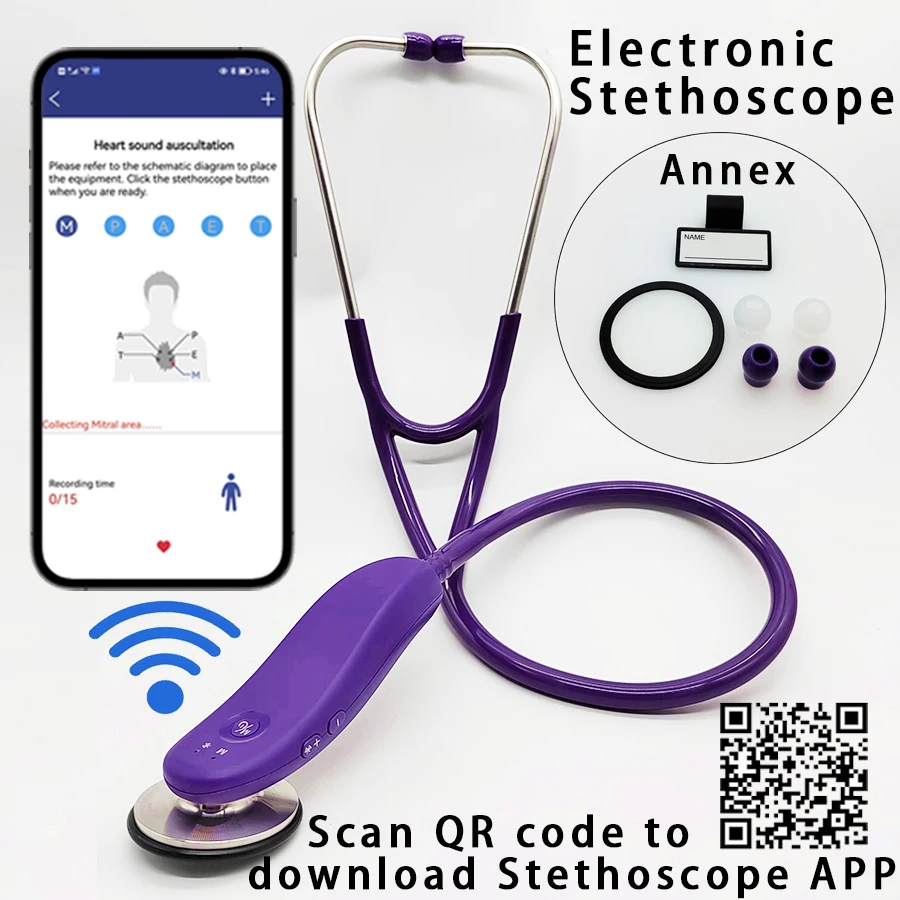 HM-9260 Electronic Stethoscope Accessories Stethoscope Rubber Tube Electronic Doctor Digital Stethoscope Accessory Parts