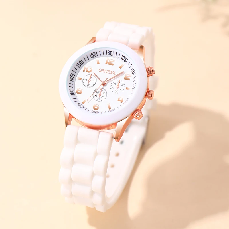 Reloj Mujer Fashion Women Watches White Silicone Jelly Quartz Watch Ladies Dress Wrist Watch Gifts for Girls Relogio Feminino - Image 2