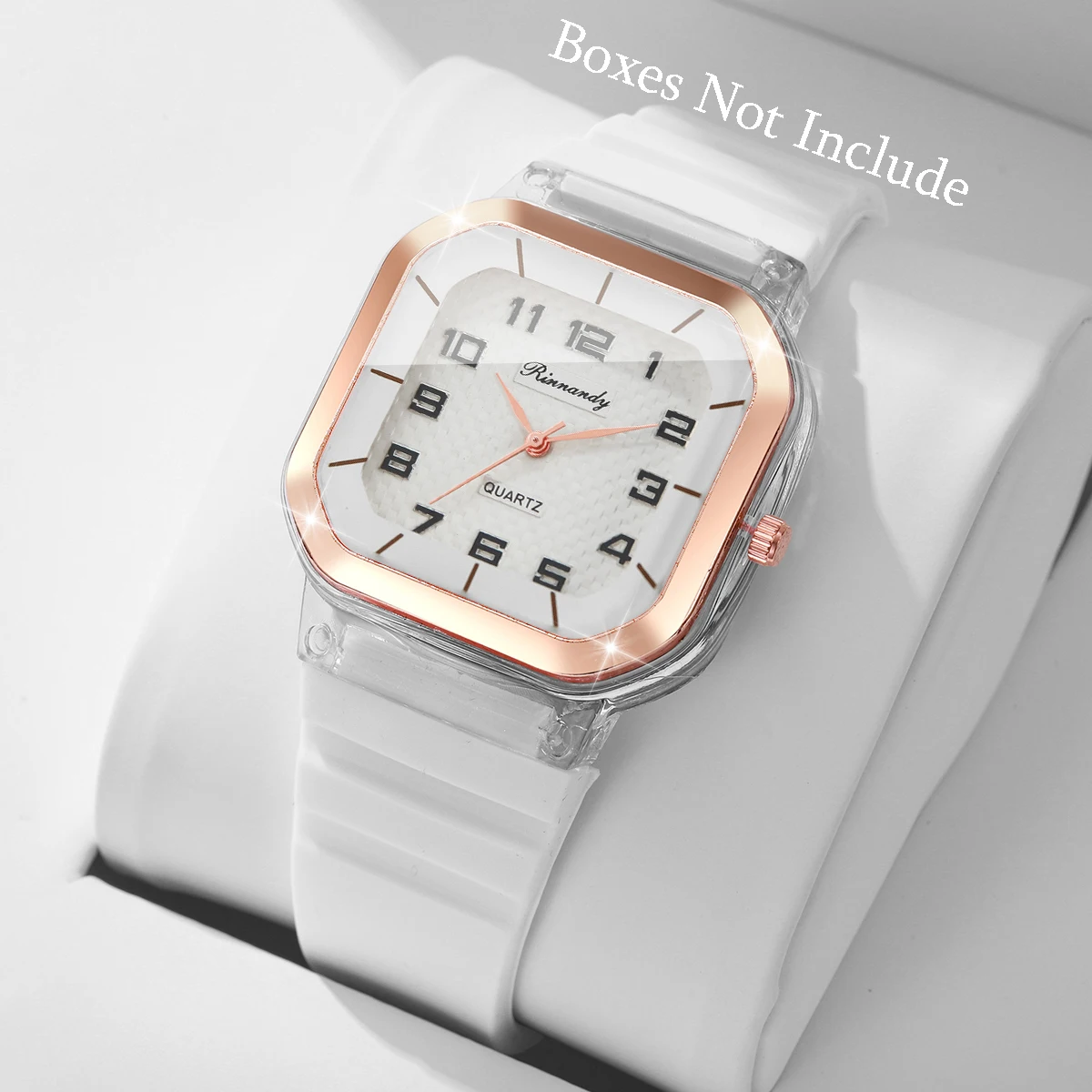 Fashion Square Arabic Dial Women Wristwatch Silicone Strap Analog Quartz Watch For Ladies Clock Relogio Feminino(Without Box)