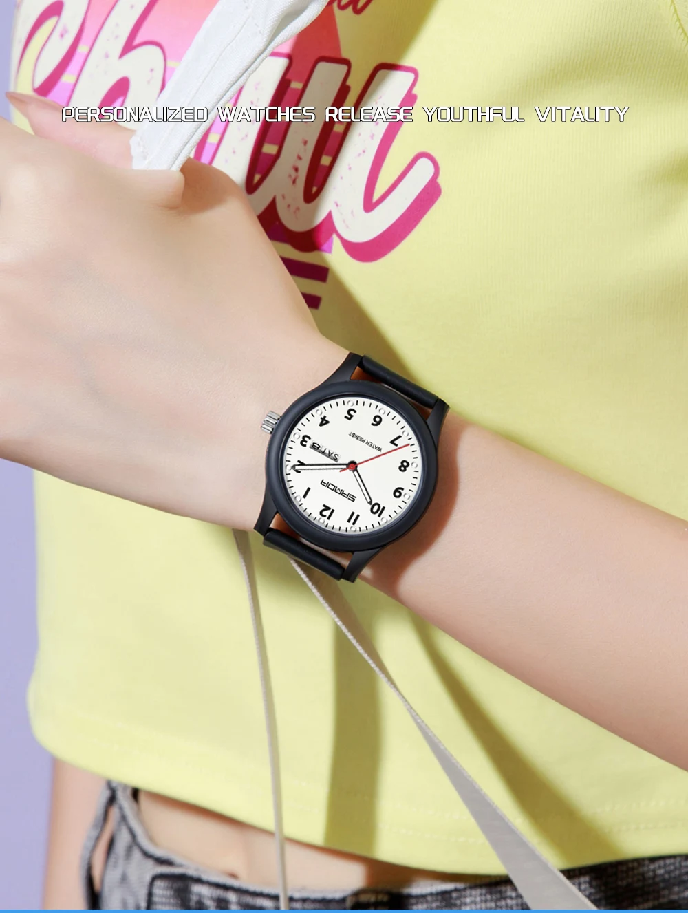 SANDA 3263 Fashion Casual Men Watch Silicone Strap Waterproof Luminous Clock Unisex Wristwatch Date Week Sport Man Watches