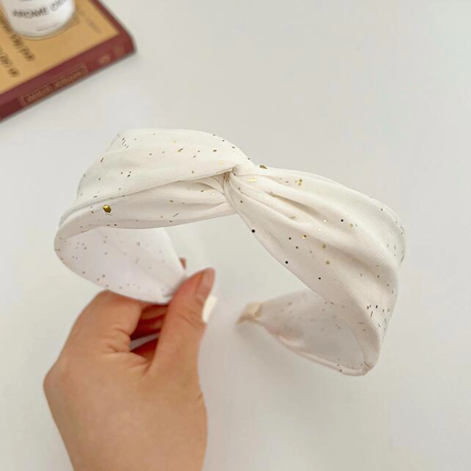 PROLY New Fashion Hairband For Women Fresh White Black Headband Cross Knot Turban Autumn Headwear Hair Accessories