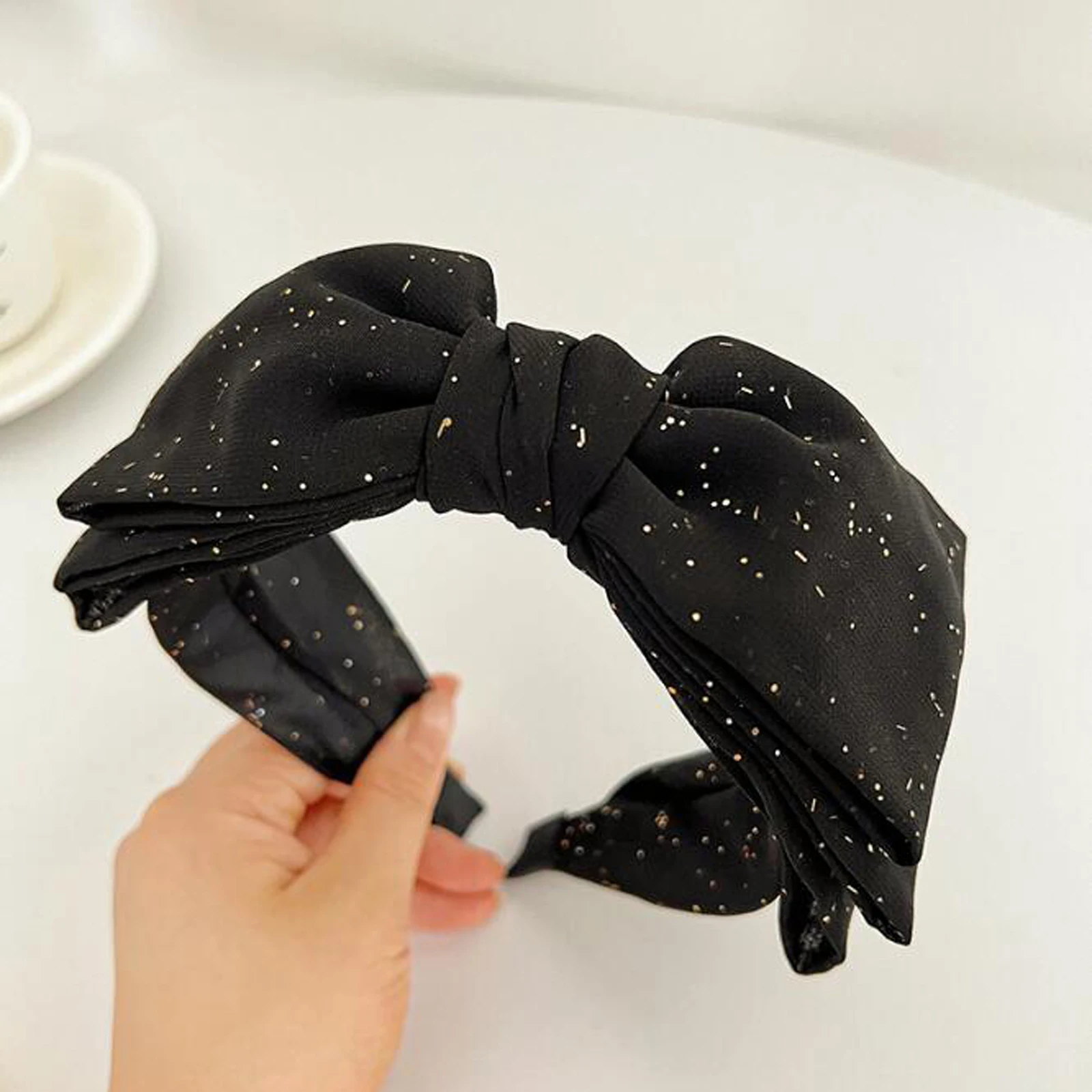 PROLY New Fashion Hairband For Women Fresh White Black Headband Cross Knot Turban Autumn Headwear Hair Accessories