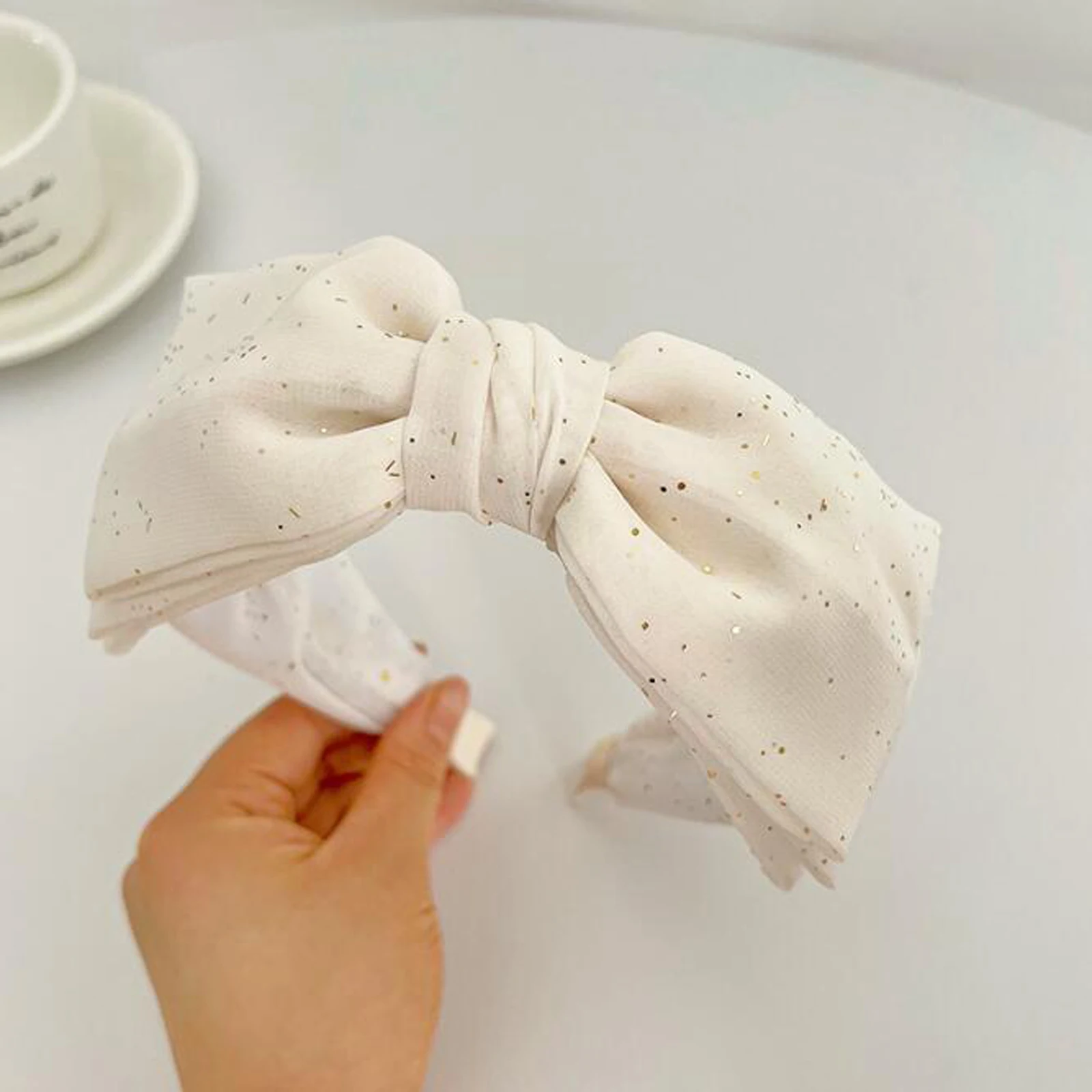 PROLY New Fashion Hairband For Women Fresh White Black Headband Cross Knot Turban Autumn Headwear Hair Accessories