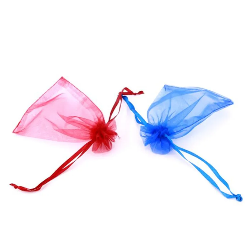 7x9 9x12 10x15 13x18cm 50 Pieces 19 Colors Jewelry Bag Wedding Gift Organza Jewelry Bag Display Packaging Jewelry Pouches 5Z