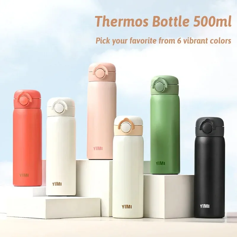 500ML Thermos Bottle Vacuum Flasks Tumbler 316 Stainless Steel Thermal Water Bottle Keep Hot And Cold Insulated Cup Drinkware
