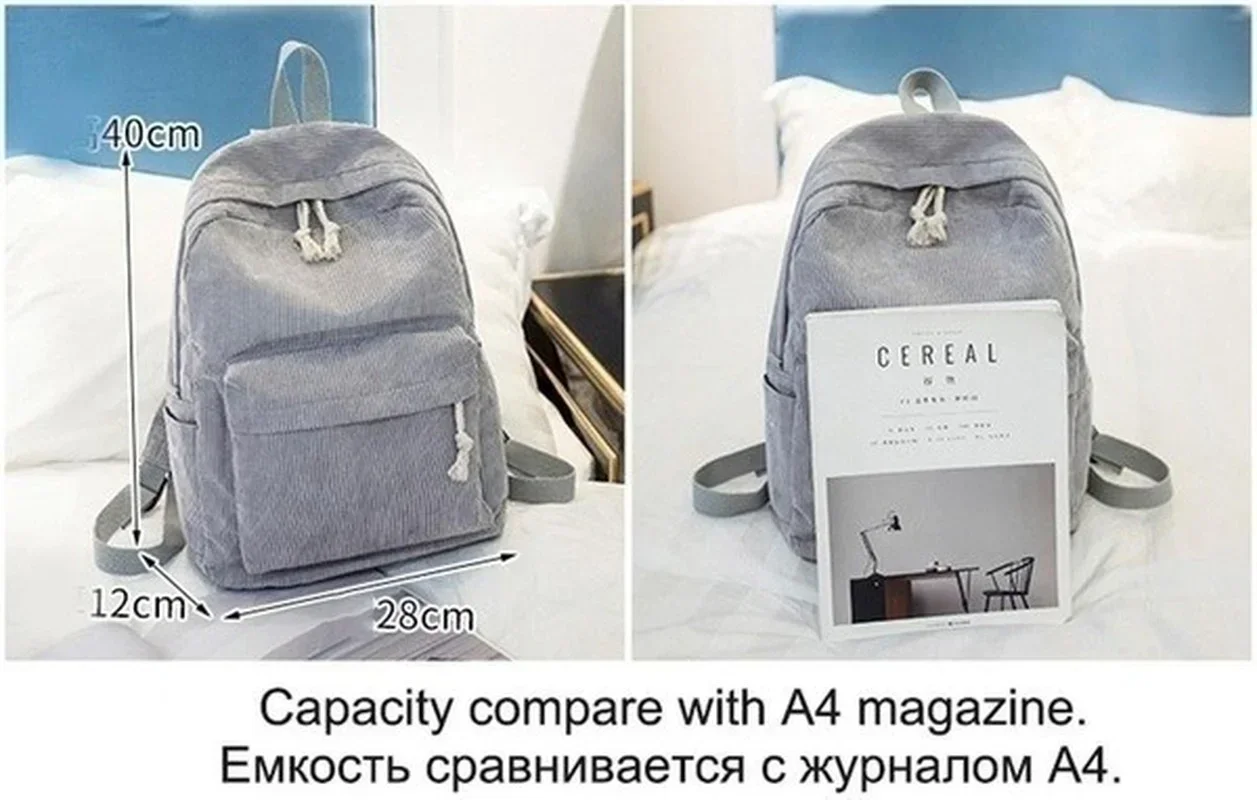 Minimalist Trendy Striped Backpack Large Capacity Casual Korean Edition Student Backpack Travel Bag Four Seasons Edition