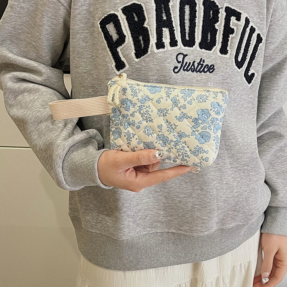 Korean Floral Student Schoolbag College Student Shoulder Bag for Teenage Girls Cute Bookbags Women Backpack Travel Cosmetic Bag