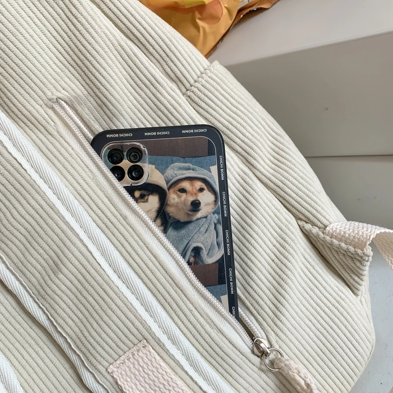 Cartoon Duck Kids Backpack Bag for Girls Boys Canvas Primary Student Children School Bags Portable Children Travel Bag