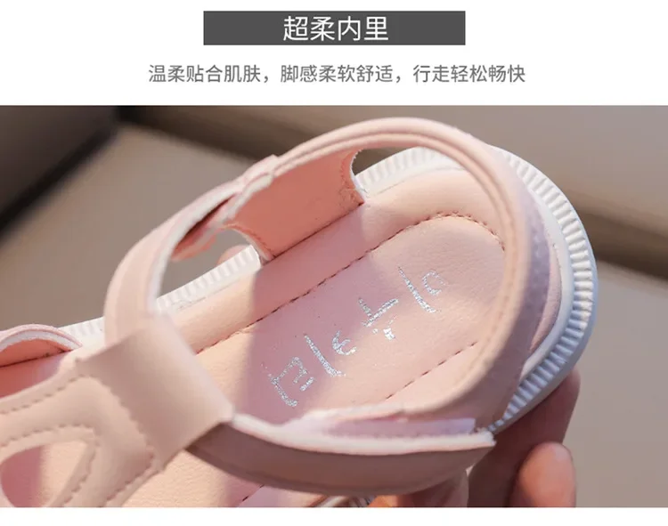 Kid Shoe Girl Soft Soles Casual Shoe Fashionable Princess Shoes New Water Diamond Beach Shoes Bow Shaped Girl Sandals Sandálias
