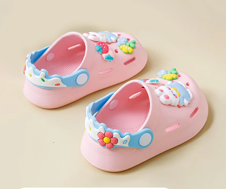 Girls Sandals Trendy Cute Cartoon Soft Sole Clogs For Baby Breathable Non-slip Clogs For Indoor Outdoor Beach Garden Shoes Girls Sandals Trendy Cute Cartoon Soft Sole Clogs For Baby Breathable Non-slip Clogs For Indoor Outdoor Beach Garden Shoes