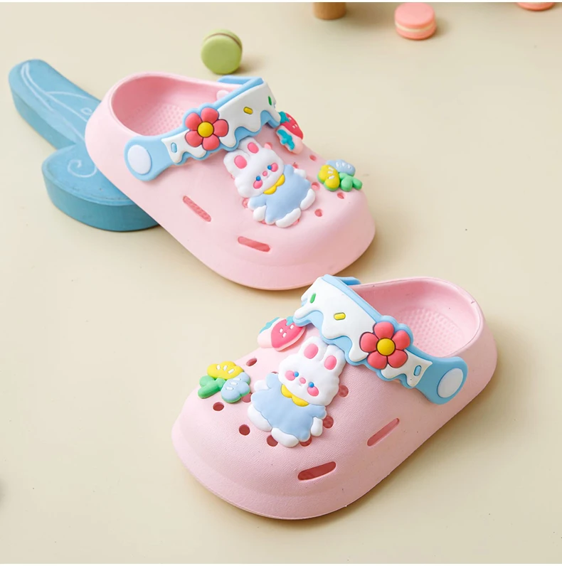 Girls Sandals Trendy Cute Cartoon Soft Sole Clogs For Baby Breathable Non-slip Clogs For Indoor Outdoor Beach Garden Shoes Girls Sandals Trendy Cute Cartoon Soft Sole Clogs For Baby Breathable Non-slip Clogs For Indoor Outdoor Beach Garden Shoes