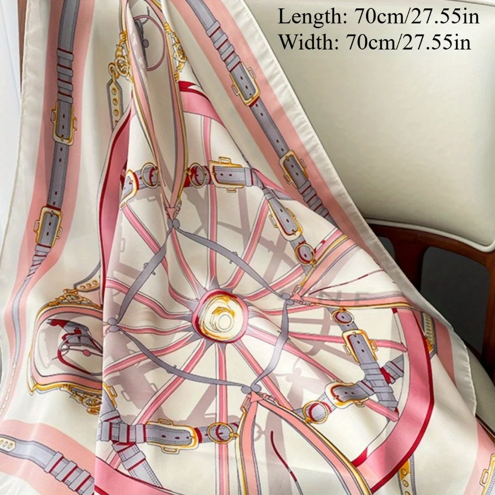 2025 new fashion pattern silk scarf professional spring and autumn scarf foreign style scarf scarf decoration