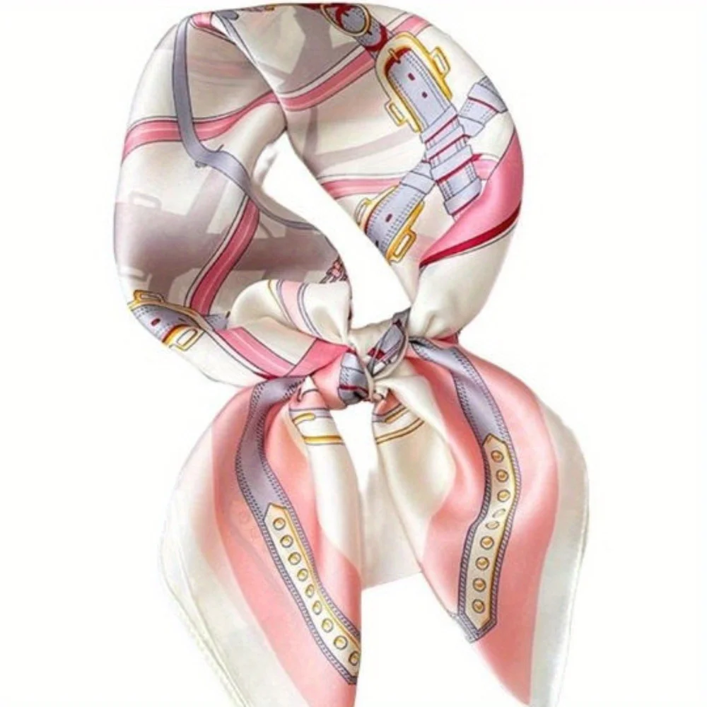 2025 new fashion pattern silk scarf professional spring and autumn scarf foreign style scarf scarf decoration