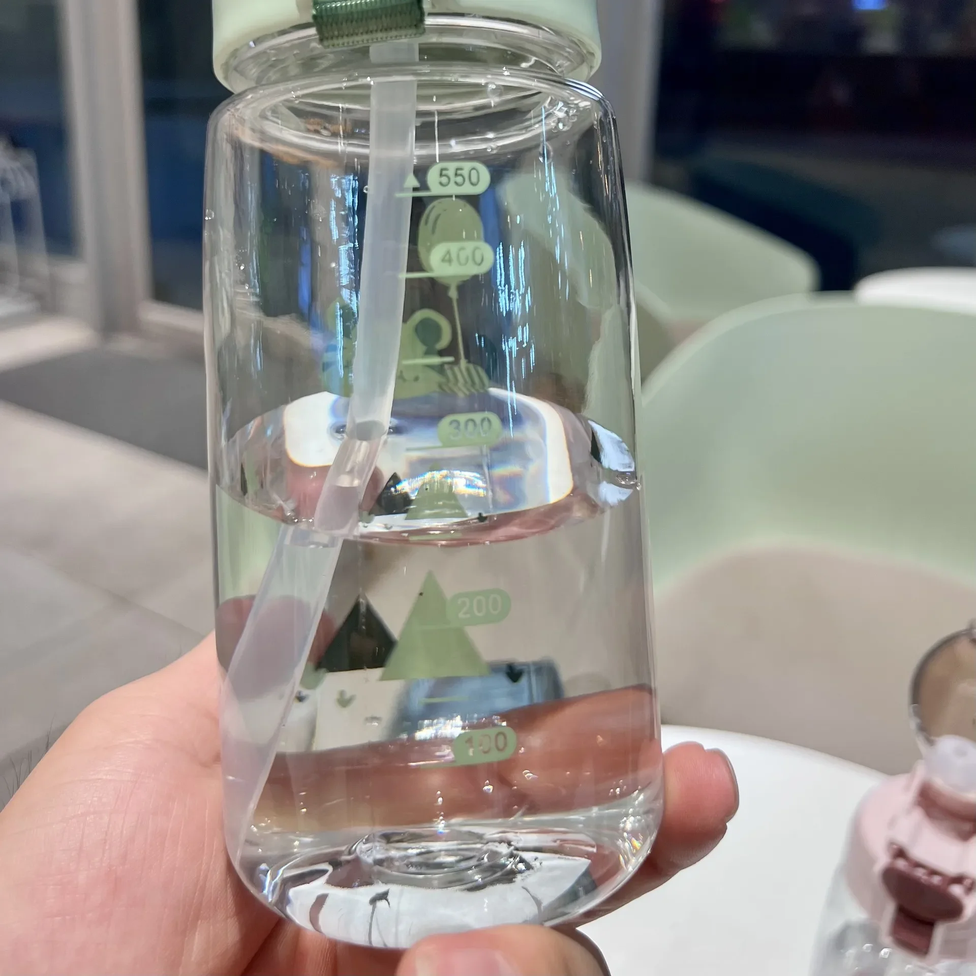 550ml Kids Sippy Cup Water Bottles Creative Cartoon Feeding with Straws and Lids Spill Proof Portable Toddlers Beverage Cups