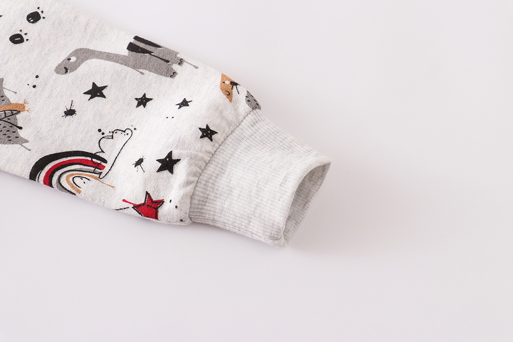 Autumn Boys Sweatshirt Kids Fashion Cartoon Round Neck Top Infant Casual T-shirt 2-7T Spring Europe and America Girls Clothes