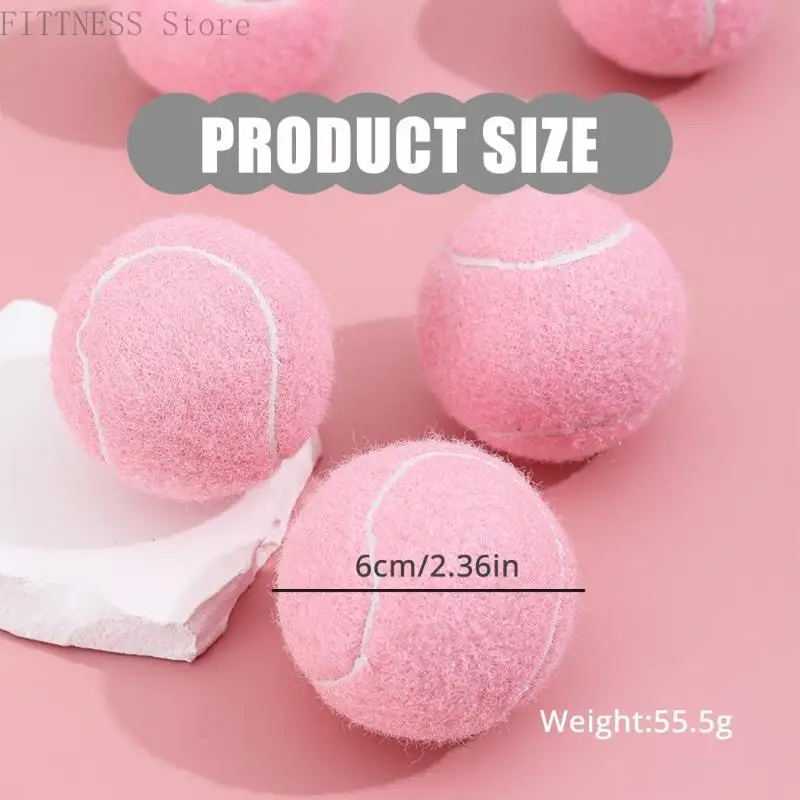 2/6pack High Tennis Practice Ball Eye Catching Pink Tennis Balls