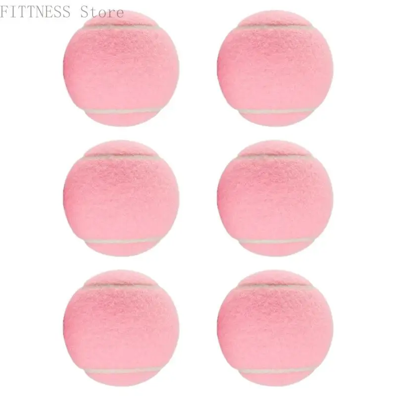 2/6pack High Tennis Practice Ball Eye Catching Pink Tennis Balls
