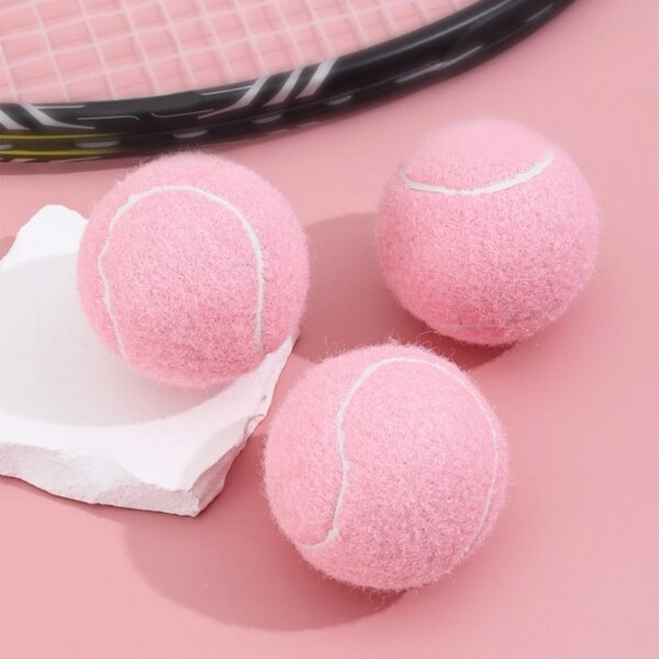 2/6pack High Tennis Practice Ball Eye Catching Pink Tennis Balls
