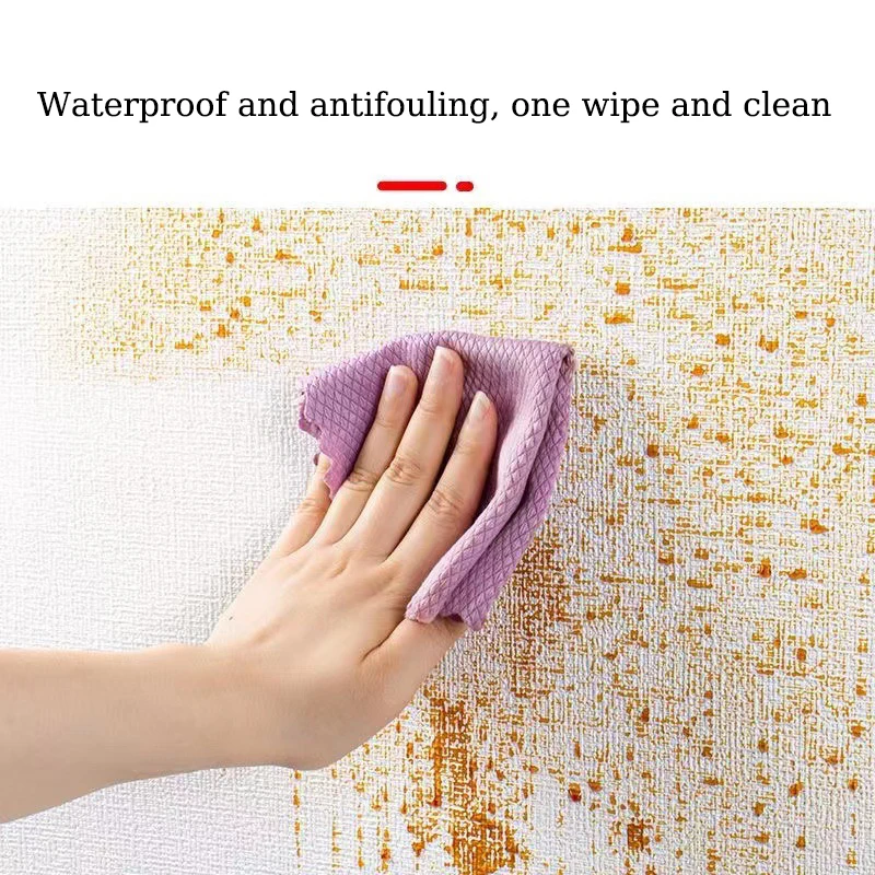 50cmX10m Linen 3D Foam Self-adhesive PVC Solid Color Thickened Waterproof Background Wall Renovation Wallpaper Wall Stickers 50cmX10m Linen 3D Foam Self-adhesive PVC Solid Color Thickened Waterproof Background Wall Renovation Wallpaper Wall Stickers