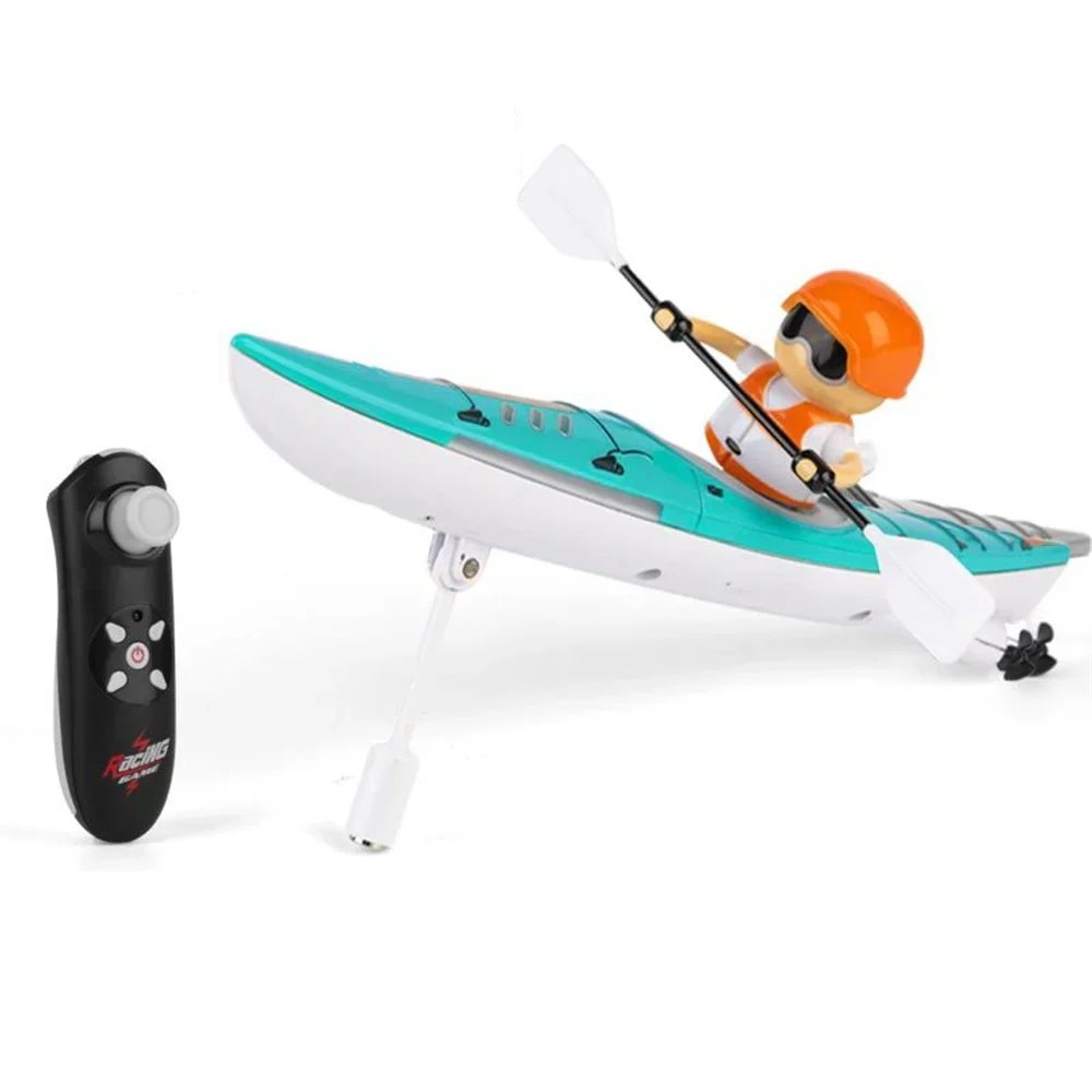 2.4G RC Boat Kayak Racing Ship Remote Control Rowing Boat Paddling Water Competition Games Balanced Vessel Outdoor Toy Boy Gifts