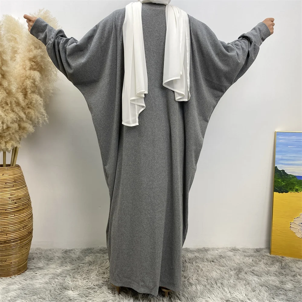 Modest Abaya Ramadan Muslim Fashion Dubai Abaya Long Hijab Dresses with Belt Islam Clothing Abayas African Dresses for Women Kaf