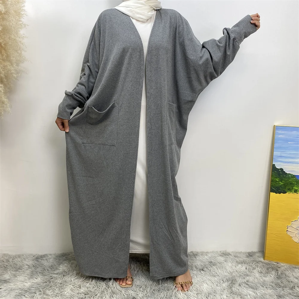 Modest Abaya Ramadan Muslim Fashion Dubai Abaya Long Hijab Dresses with Belt Islam Clothing Abayas African Dresses for Women Kaf